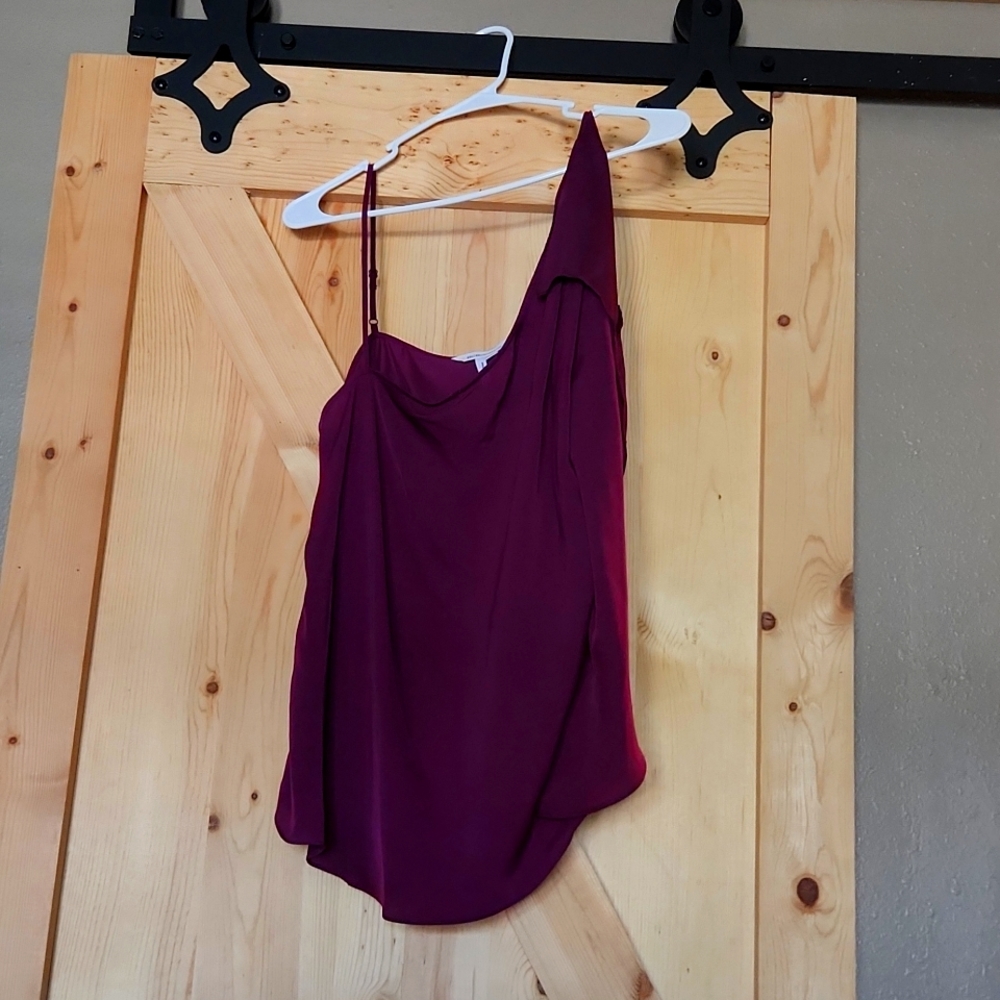 BCBG Gen Asymmetrical camisole top L